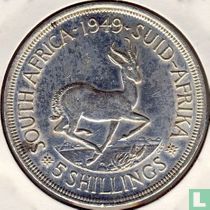 Afrique du Sud 5 shillings 1949
