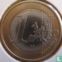 Outer part: nickel-brass. Inner part: three-layer cupronickel, nickel, cupronickel (1 euro) coin catalogue