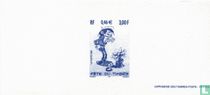 Blauwdruk "Fête du timbre 2001"