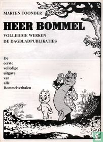 Heer Bommel volledige werken intekenformulier
