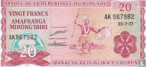 Burundi billets de banque catalogue