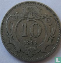 Austria 10 heller 1895