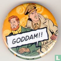 Blake en Mortimer Button - Goddam!!