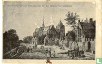 Gezicht op de kerk van Veere (Zeeland)