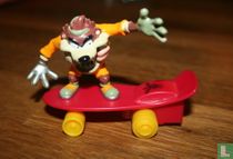 Tasmanian Devil on skateboard