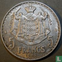 Monaco 5 francs 1945
