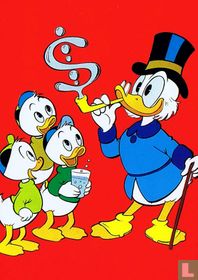 Dagobert Duck met Kwik, Kwek en Kwak