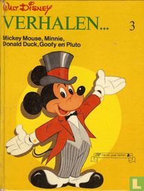 Mickey Mouse, Minnie, Donald Duck, Goofy en Pluto