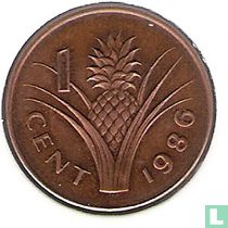Swaziland 1 cent 1986 (brons)