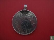 1/4 Gulden 1938 Ned Indie met zilveren oog