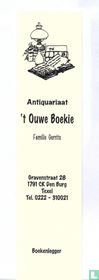 Antiquariaat 't Ouwe Boekie bookmarks catalogue