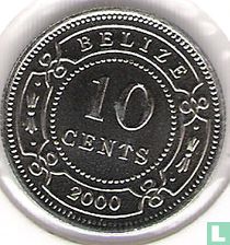 Belize 10 cents 2000