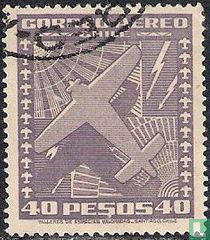 Airplane and wind rose for sale
