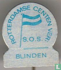 Rotterdamse Centen Ver. S.O.S. Blinden [blau auf silber]