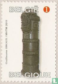 Cast iron Letterbox, round, upright