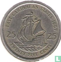 Ostkaribische Staaten 25 Cent 1987