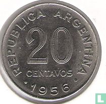 Argentinië 20 centavos 1956
