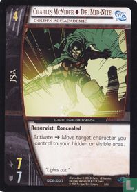 Charles McNider <> Dr. Mid-Nite, Golden Age Academic