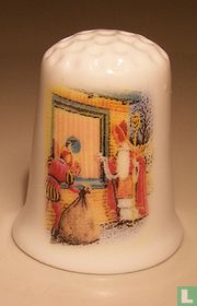 [Sinterklaas klopt op raam]