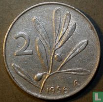 Italien 2 Lire 1956