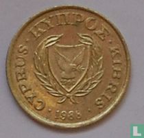 Chypre 2 cents 1988 acheter