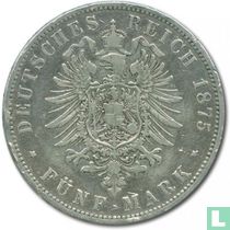 Hamburg 5 Mark 1875
