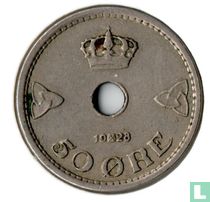Norwegen 50 Øre 1928