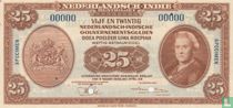 Speciman Nica 25 Gulden (1943)