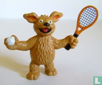 Tommie mit Tennisschläger