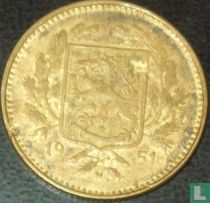 Finlande 5 markkaa 1951