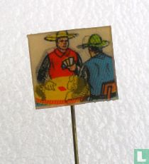 Cowboys au jeu de cartes