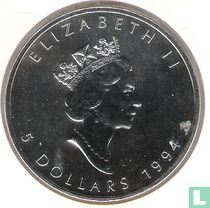 Canada  5 dollars 1994 (zilver)