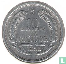 Chile 10 pesos 1958