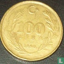 Turkije 100 lira 1990