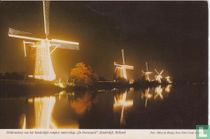 Poldermolens van het Kinderdijk-complex waterschap 'De Overwaard