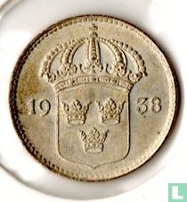 Suède 10 öre 1938