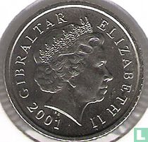Gibraltar 5 pence 2001