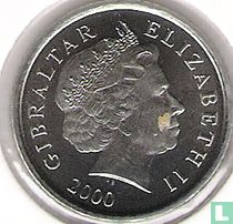 Gibraltar 5 pence 2000