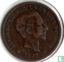 Espagne 5 centimos 1877 (OM)