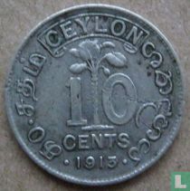 Ceylan 10 cents 1913