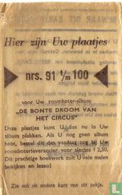 Sac de "Le rêve coloré du cirque" n° 91 à 100