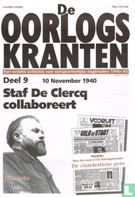 10 November 1940. Staf De Clercq collaboreert