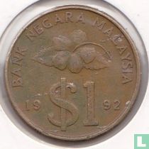 Malaisie 1 ringgit 1992 acheter