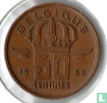 België 50 centime 1968 (FRA)