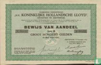 Koninklijke Hollandsche Lloyd, Bewijs van aandeel, Honderd Gulden, Serie B