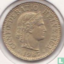 Switzerland 5 rappen 1987