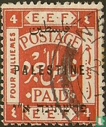 EEF (Egyptian Expeditionary Forces), with overprint