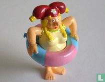 Kabouter Kwebbel met zwemband