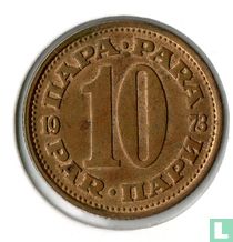 Yougoslavie 10 para 1973