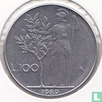Italy 100 lire 1989